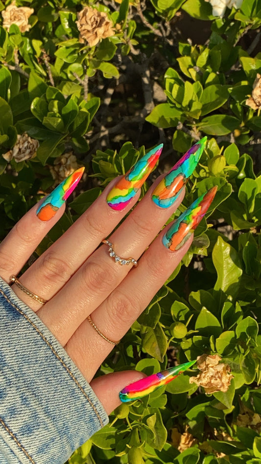 Pride - Watercolor press on nail set