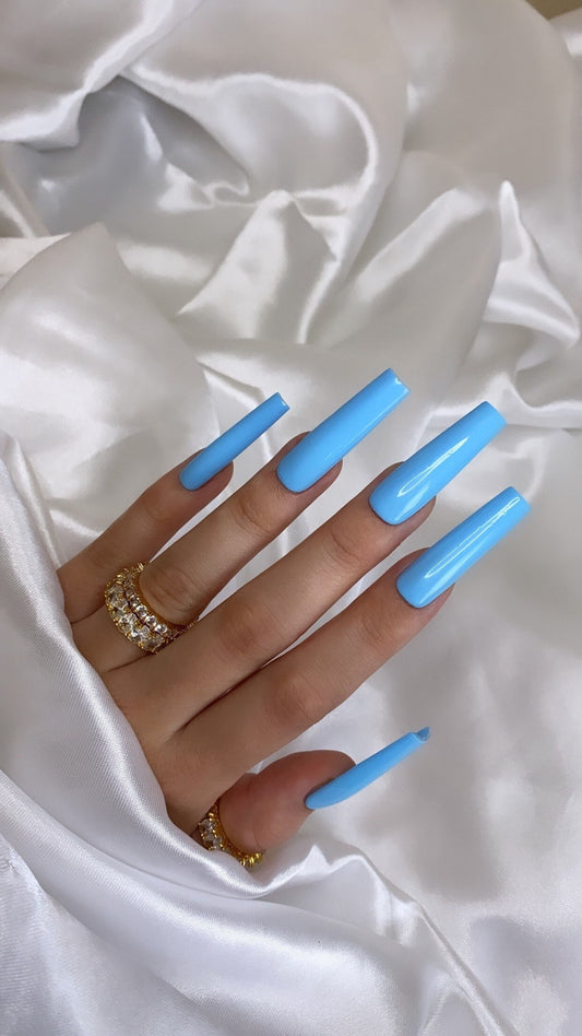 Blue Orchid - Blue Press On Nail Set