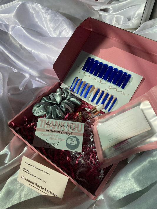Blue Christmas Gift Box